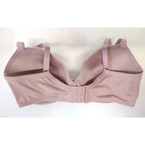 Laura Ashley NWOT WM 38DD Bra Pink Lace Floral Design Adjustable Straps - Picture 3 of 8